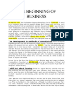 The Beginning of Business PDF