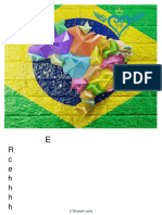 Mapa de Brazil en Mosaico Cores