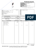 Proforma Invoice: B I L L T O S H I P T O