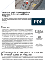 Como Se Gasta El Presupuesto de Proyectos de Inversion Publica en Arequipa Nov 2020 Ronal Arela CEEE UCSP