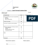 Evaluation Sheet For Condensed Program