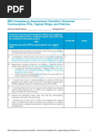 COCP Counselling OSCE Checklist | PDF | Combined Oral Contraceptive ...