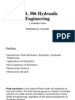 CIVL 306 Hydraulic Engineering - 1 Introduction