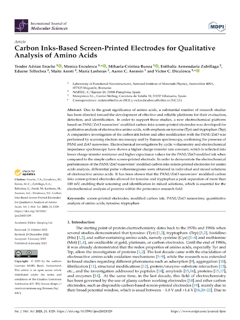 Qualitative Analysis Of Amino Acids