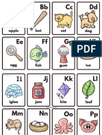 Phonetic a-Z 1-10 Flashcard Sheets