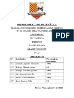 Reporte Piscina Semi Olímpica