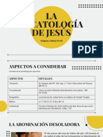 La Escatología de Jesús