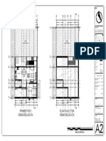 Primer Piso Remodelacion Planta Azotea Remodelacion: A B A B C C D E F D E F