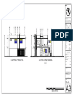 Fachada Principal Corte Longitudinal A-A : A B 1 2 3 4 5 6 7 C D E F