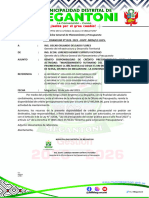 MEMORANDUM - 1328 - Disponoibilidad de Credito Presupuestario Camino Vecinal Nueva Luz - GERENCIA de INFRAESTRUCTURA