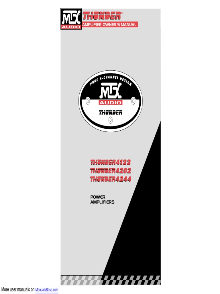 Thunder 4122 PDF Amplifier Loudspeaker