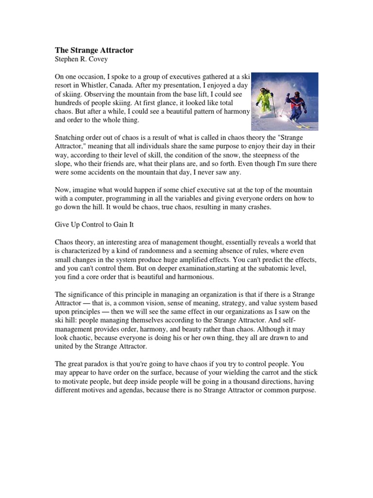 Embracing the Strange Attractor | PDF | Chaos Theory | Leadership