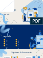 Presentación de Plan de Marketing de La Empresa Profesional Moderno Ilustrado Beige Amarillo y Azul