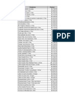 Lista de Precios - Hoja 1