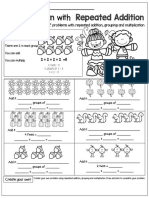 Multiplication Repeated Addition: Name