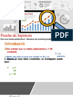 Prueba de Hipótesis Muestras Grandes 1