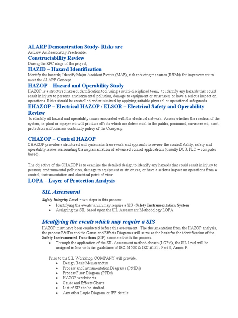 Safety Studies... Glossary | PDF