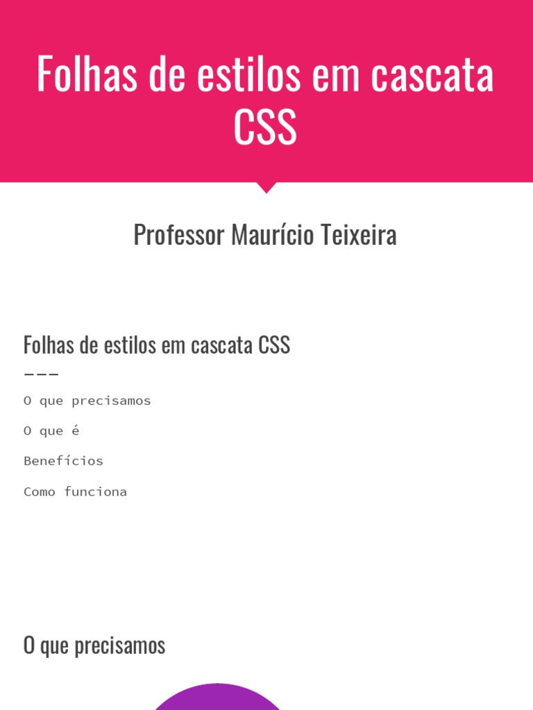 Aula 01 - CSS | PDF