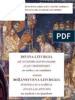 Divina Liturgia en Serbio y Castellano TAPA