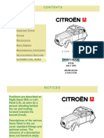 Citroen 2CV4 CV6 Owner's Manual
