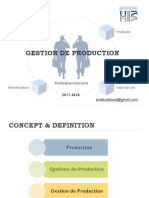 GESTION DE PRODUCTION 2017.2018