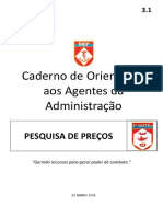 Caderno de Orientação 3-1 Pesquisa de Preços