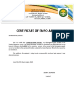 SVES Certificate of Enrolment