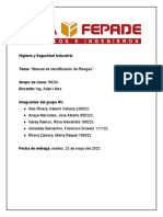 Manual de Identificación de Riesgos. 