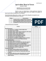 Performance Evaluation Form