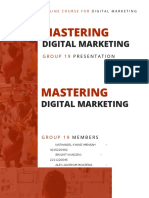 Mastering Digital Marketing Course Presentation
