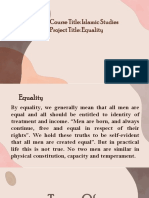 Presentation Equality