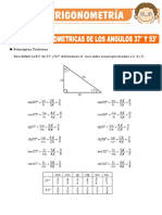 Razones Trigonometricas de Los Angulos 37° y 53° para Quinto de Primaria