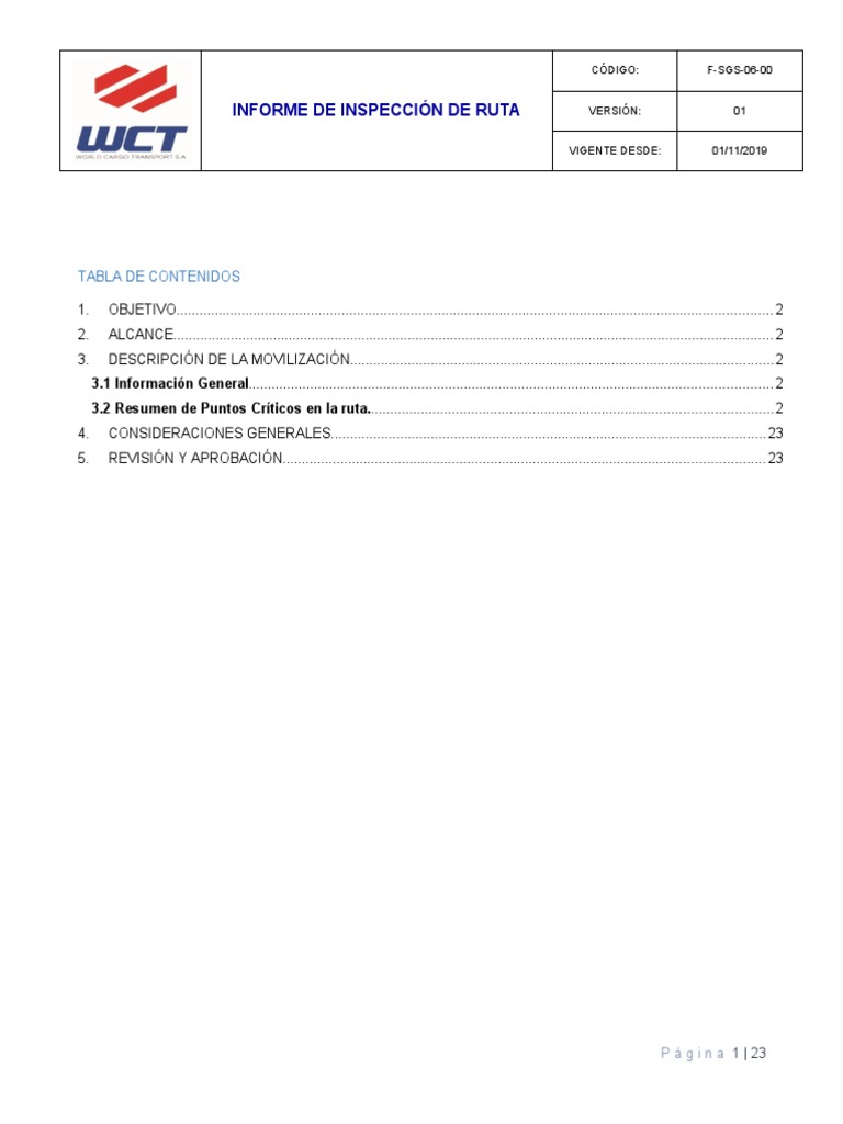 Informe de Inspección de Rutas Quito - Parahuacu | PDF | Peatonal ...
