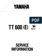 Yamaha Tt600e Service Manual German