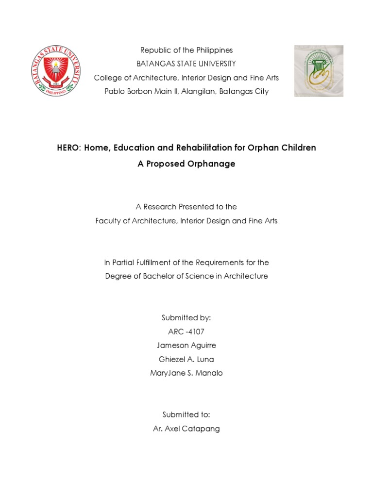 Rma Research Orphanage Pdf Orphanage Natural Disasters