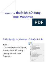 Các thủ thuật khi sử dụng Windows XP