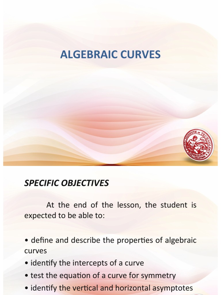 Understanding Algebraic Curves | PDF | Asymptote | Cartesian Coordinate ...