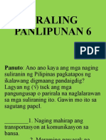 Araling Panlipunan 6 - Ekonomiya