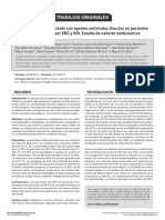 Efectividad Del Tratamiento Con Agentes Antivirales Directos en Pacientes Con Coinfección Por VHC y VIH. Estudio de Cohorte Multicéntrico