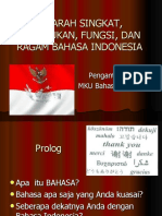 Sejarah Singkat, Kedudukan, Dan Fungsi Bahasa