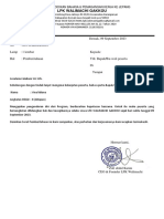 Surat Pemberhentian Peserta LPK Diklat