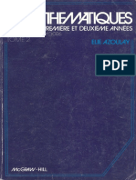 Azoulay, E. - Mathématiques DEUG B, Première Et Deuxième Années - Cours Et Exercices. T. 2-McGraw-Hill (1986)