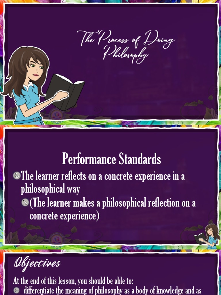 Q1 Wk12 The Process of Doing Philosophy PDF Experience Knowledge