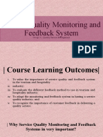 Service Quality Monitoring and Feedback System