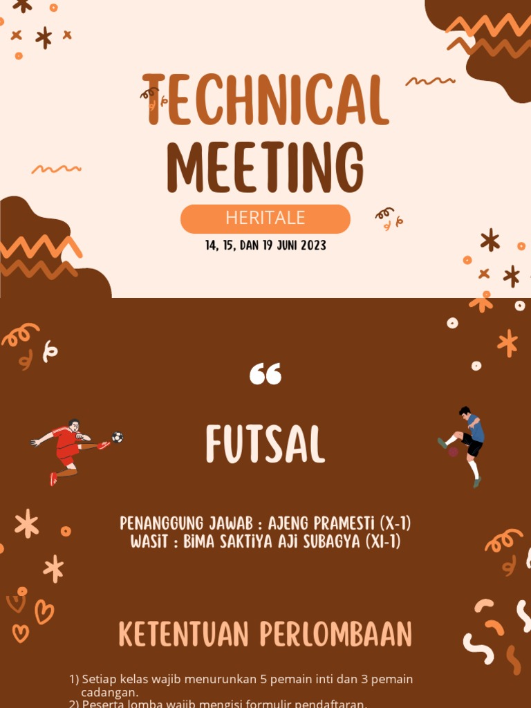 Panduan Technical Meeting Lomba Futsal | PDF