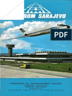 1974 Aerodrom Sarajevo Airport Brochure
