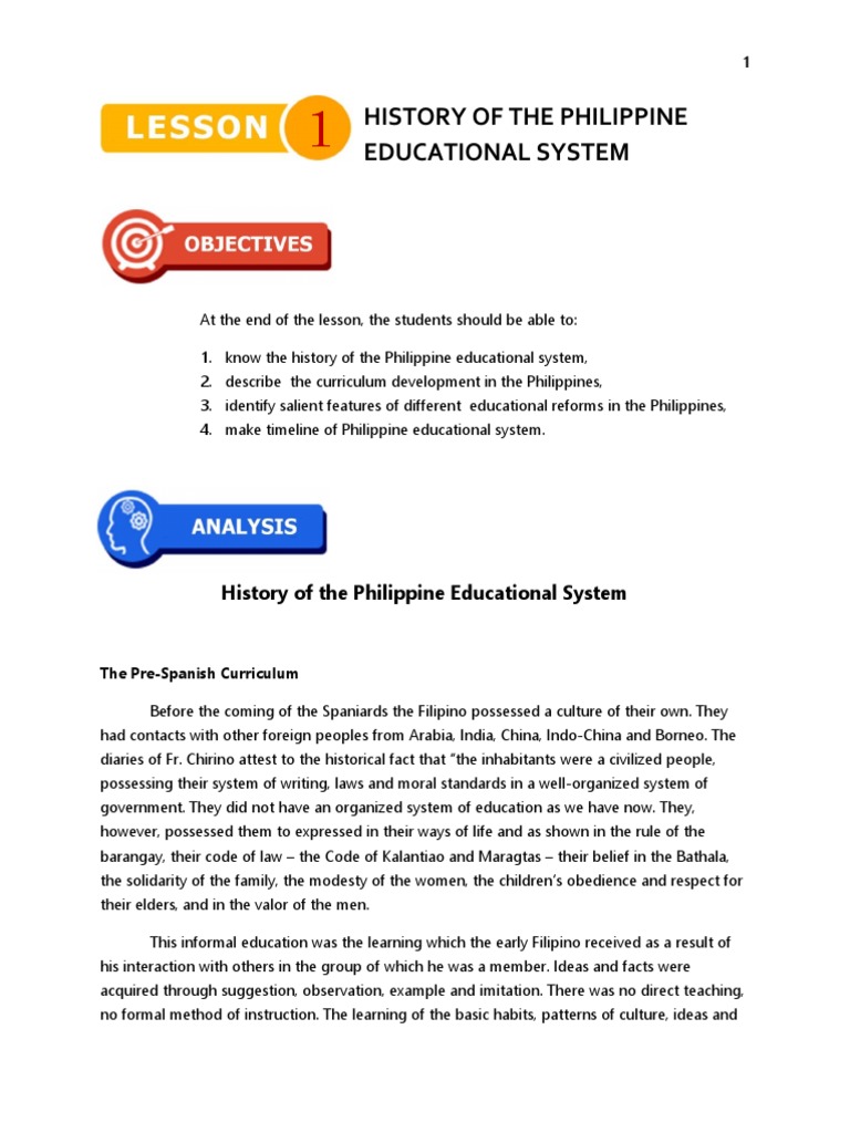 l1. Curriculum Development in The Philippines PDF Curriculum Schools