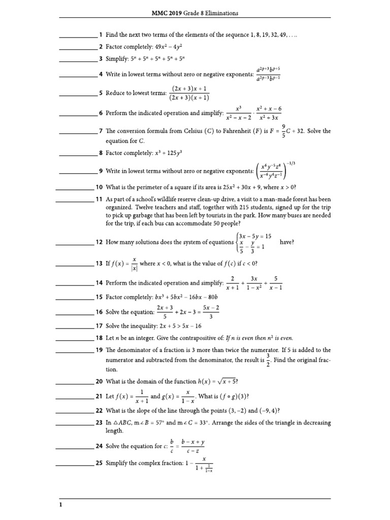 Grade 8 Exam02 PDF