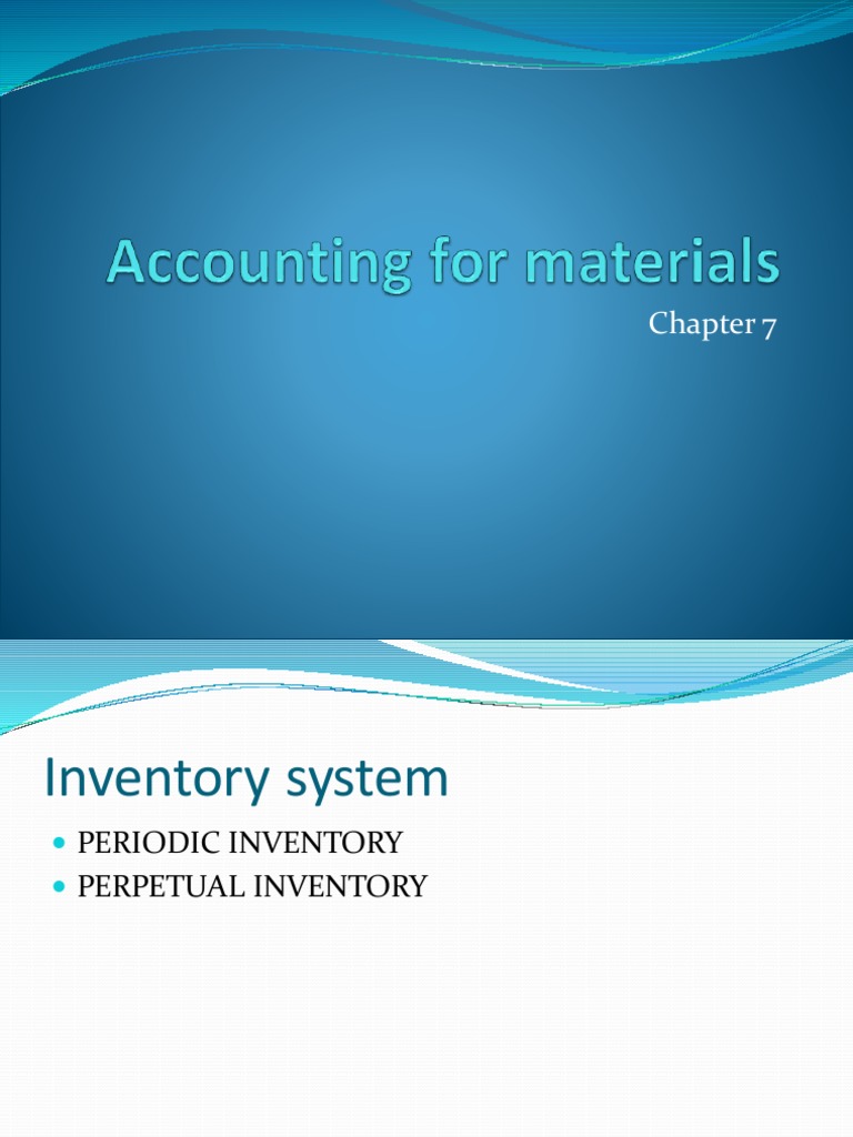 Accounting For Materials SY2022 PDF