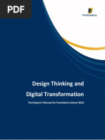 Design Thinking and Digital Transformation Manual 2023